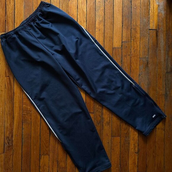 Vintage Y2K Nike Team Dri Fit Track Pants Sweatpants Size XL Men Navy Blue Grey‎ - Picture 1 of 7